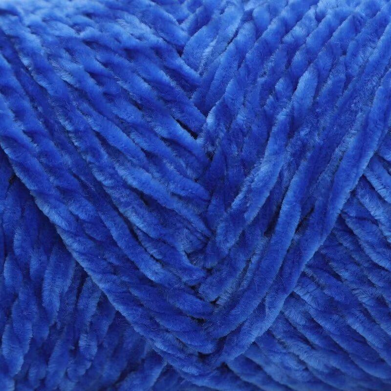3 Strands Glossy Velvet Hand-Woven Thread Woven Scarf Doll Blanket Chenille Thread Segment Dye 100G Ball