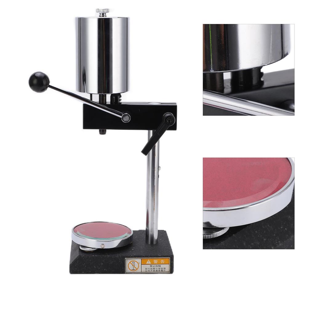 SLX-D Rubber Hardness Tester for Rubber, Sponge, Foam Hardness Test, with Marble Base, Tempered Glass Shape