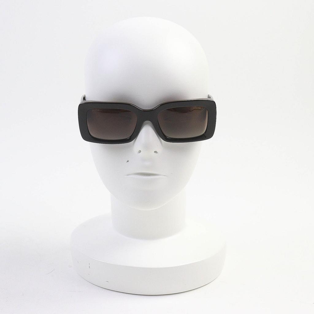 Excellent CHANEL Sunglasses Rectangle Shape Current Product COCO Mark Women 5534 Used