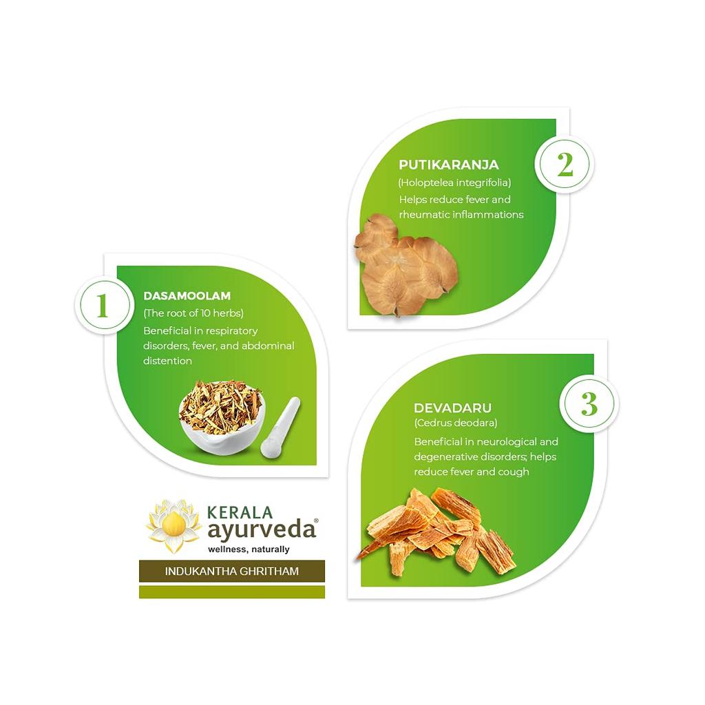 Kerala Ayurveda Indukantha Gritham Herbal Ghee 150 Ml - Immunity & Digestive Support