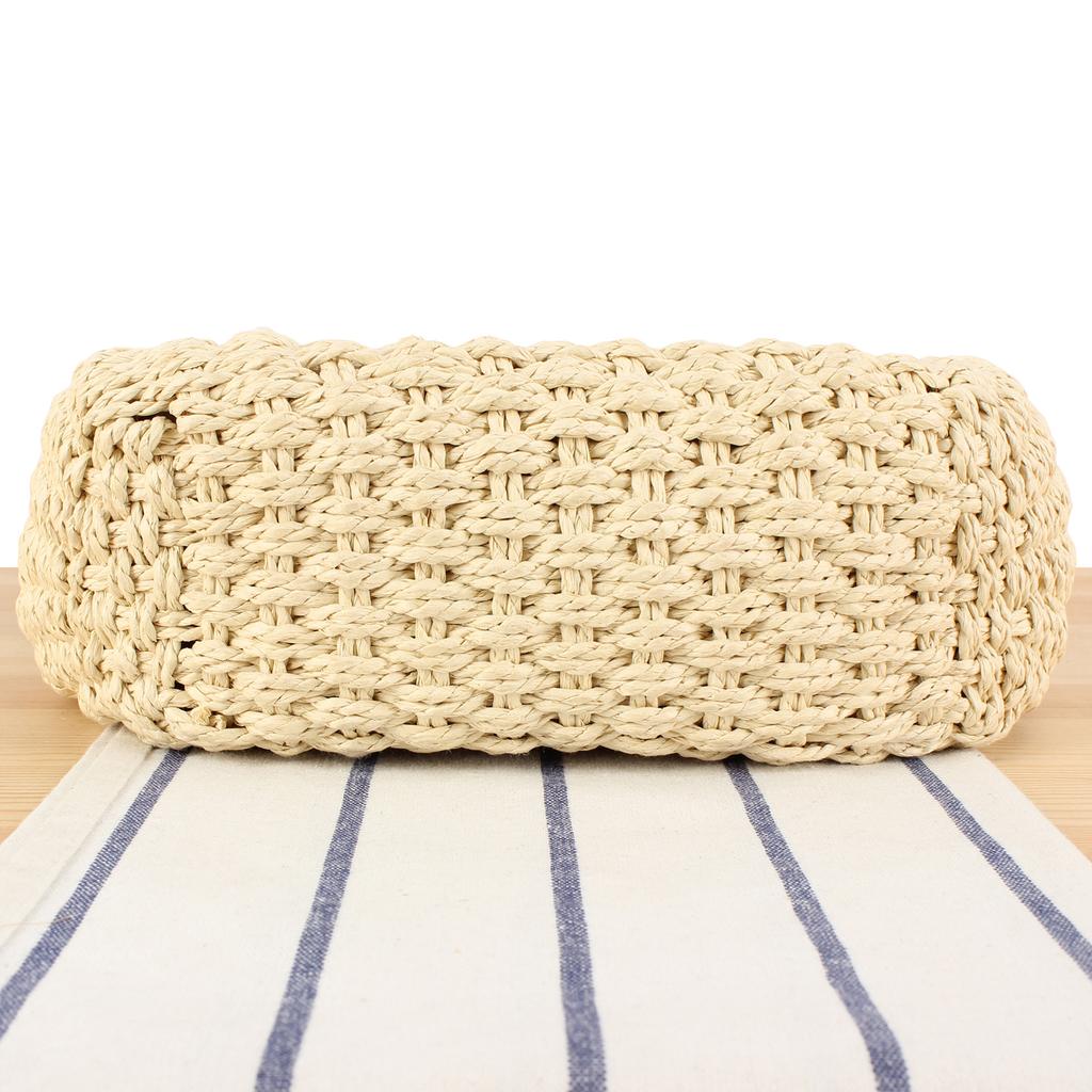 New Arrival Spring Summer Fresh Bohemian Handwoven Straw Unique Artisanal Beach Tote - Casual Versatile Lightweight Eco-Friendly Women's Handbag