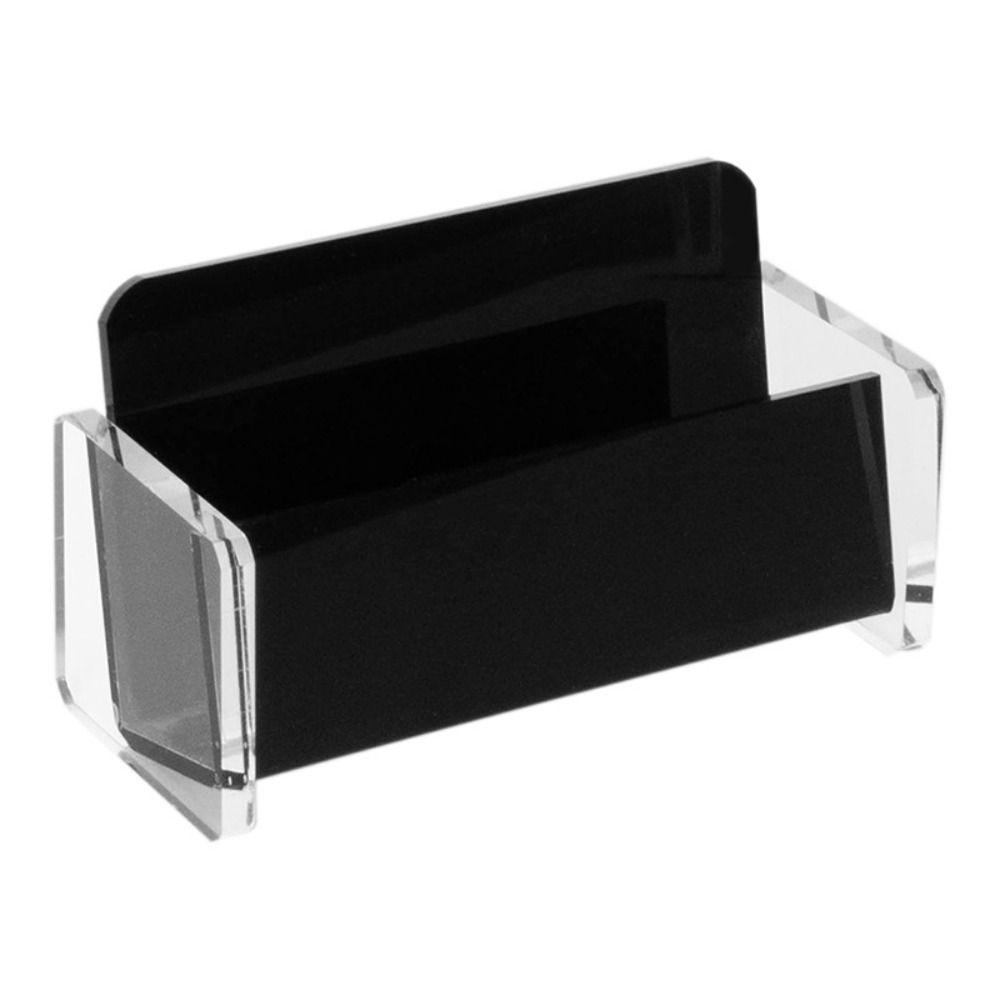 High-End Business Cards Display Holders Black&Clear Name Cards Organizer  Tabletop