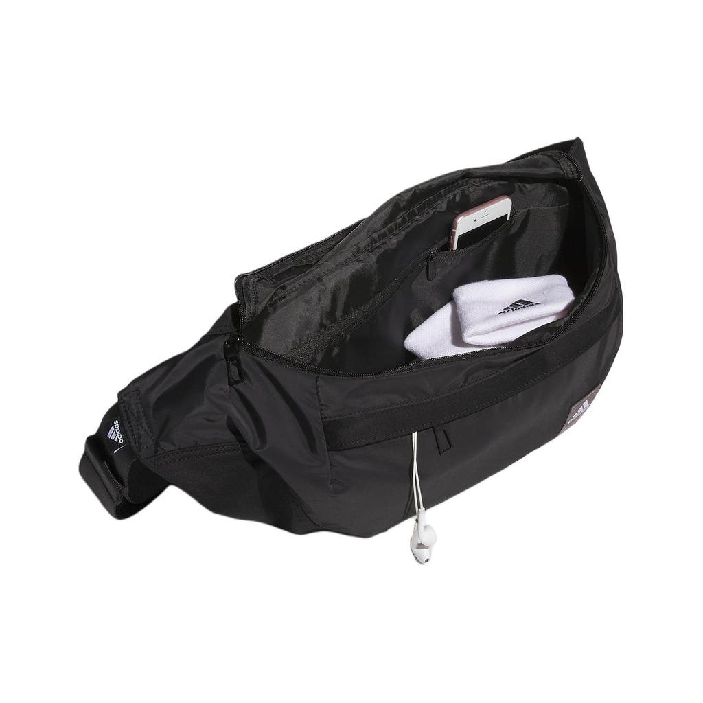 Adidas Sports Fashion Recycled Polyester Waist Bag Unisex Bags Black IM5282