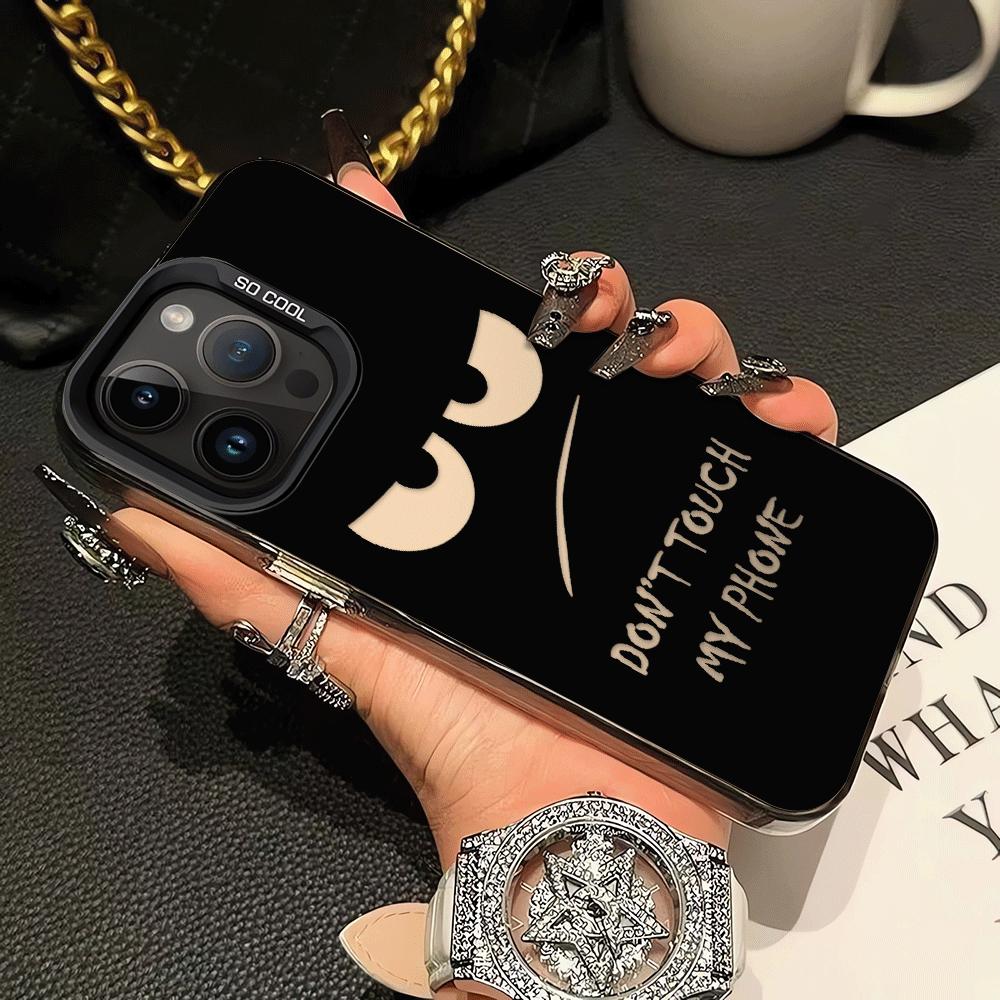 

Phone Cover Case for iPhone 17 Pro Max Air 16 14 Plus 17e 15 13 11 12 Pro DON T TOUCH MY PHONE iPhone 14 Plus