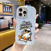 Phone Case: 2D Flat Design Suitable for iPhone 18 17 16 15 14 13 Pro Protective Case, Couple Style, Vacation Little Duck, Christmas and Halloween Gift