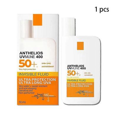 Opalovací krém SPF 50, Ultra lehký ochranný UV krém, 50ml Cestovní velikost Opalovací krém Voděodolný a odolný proti potu pro muže, ženy a děti