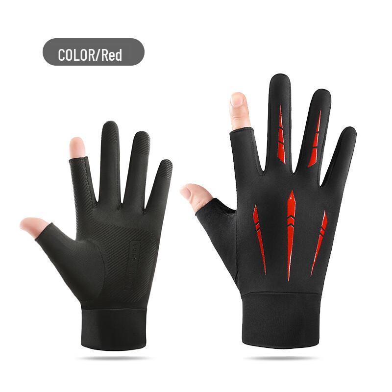 

Maihanxin Unisex Summer Ice Silk Half-Finger Gloves One Size (2 Pairs)