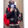 Trendy Brand Retro Badge Splicing Contrasting Color Baseball Jacket Men's and Women's Spring and Autumn Heavy Loose Couple Jacket