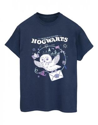 Womens/Ladies Owl Letter From Hogwarts Cotton Boyfriend T-Shirt