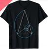 Fibonacci Golden Ratio T-shirt Print Design Gift T-shirt Street Retro T-shirt Shirt Streetwear Women Clothing Fashion Y2K Top