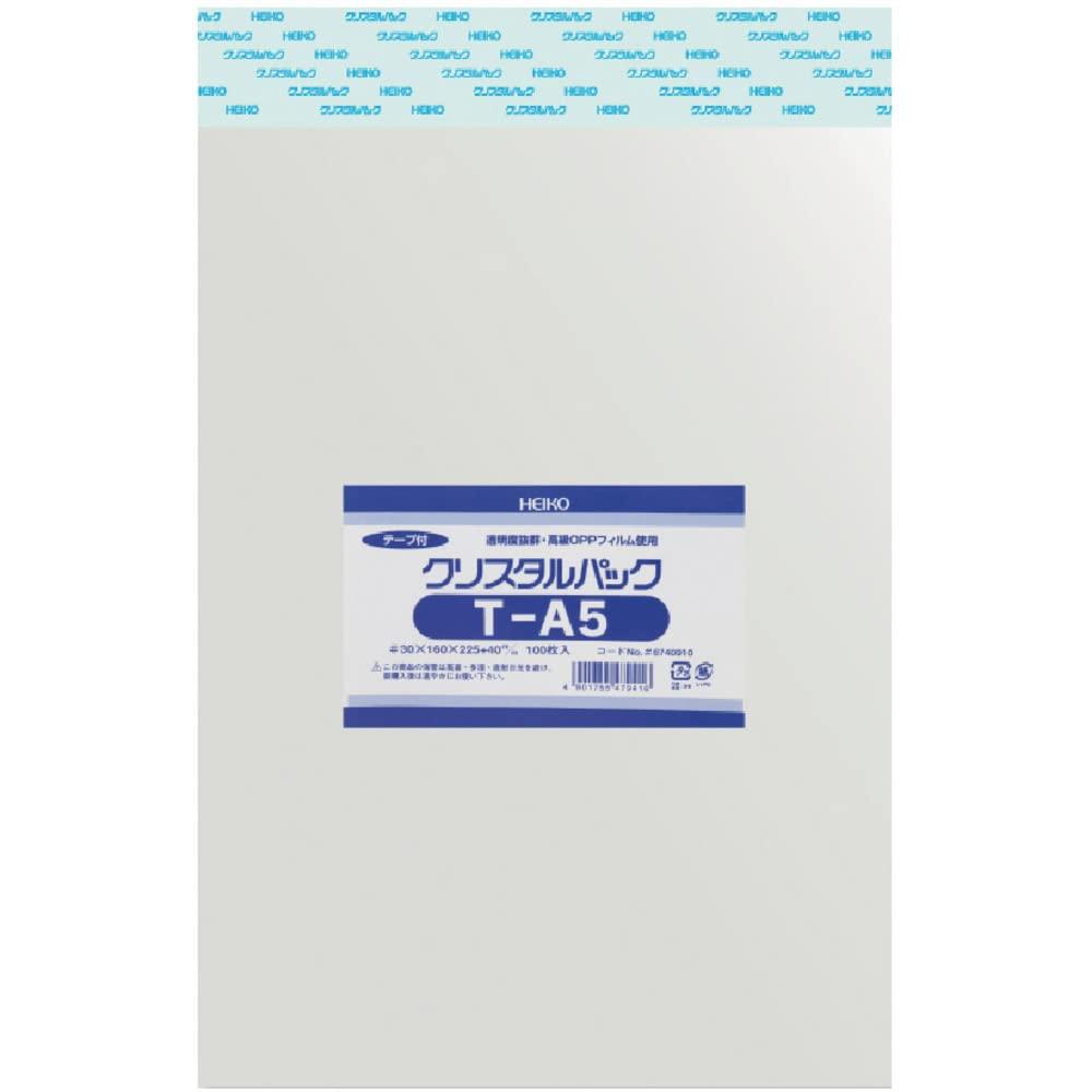 

Shimojima Heiko Прозрачный OPP-пакет Crystal Pack с лентой A5 100 шт. 006740910 T-A5