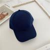 20Solid color baseball cap with Velcro fastener, student sunshade cap, versatile street style for couples