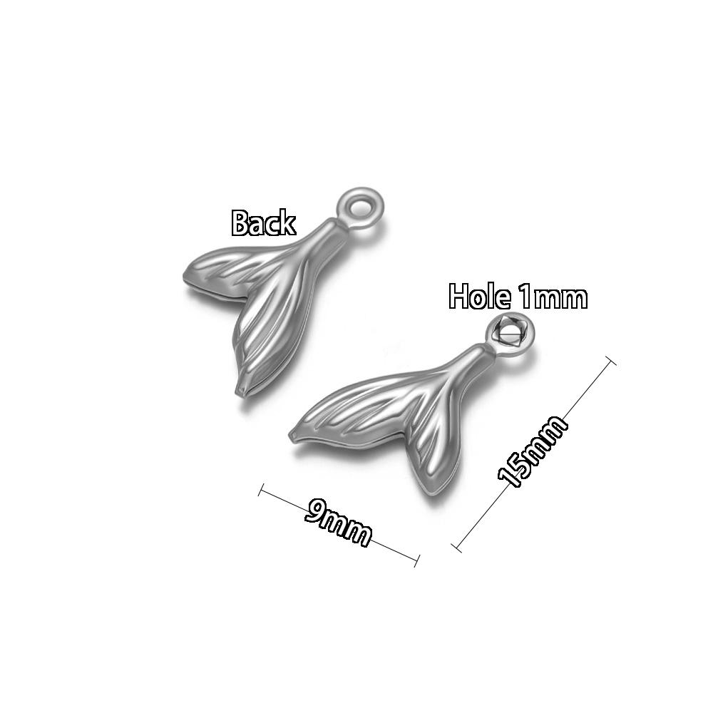 20Pcs Stainles Steel Hollow Ocean Pendants Sea Shells Lobster Starfish Charms DIY Necklace Marine Animal Pendant Jewelry Making