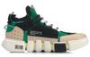 Li Ning Non Slip Lightweight Mid Top Vintage Basketball Shoes Men's Brown Green AGWN041-2