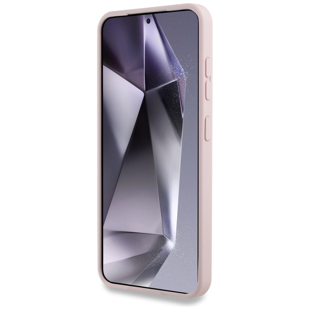 Karl Lagerfeld Silicone Double Heads And Circle Magsafe Case For Samsung Galaxy S25+ Pink