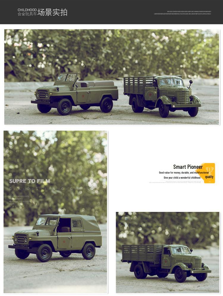 Shenghui 1:36 Jiefang Truck Alloy Model Pull-Back Toy with Sound & Light (Boxed).