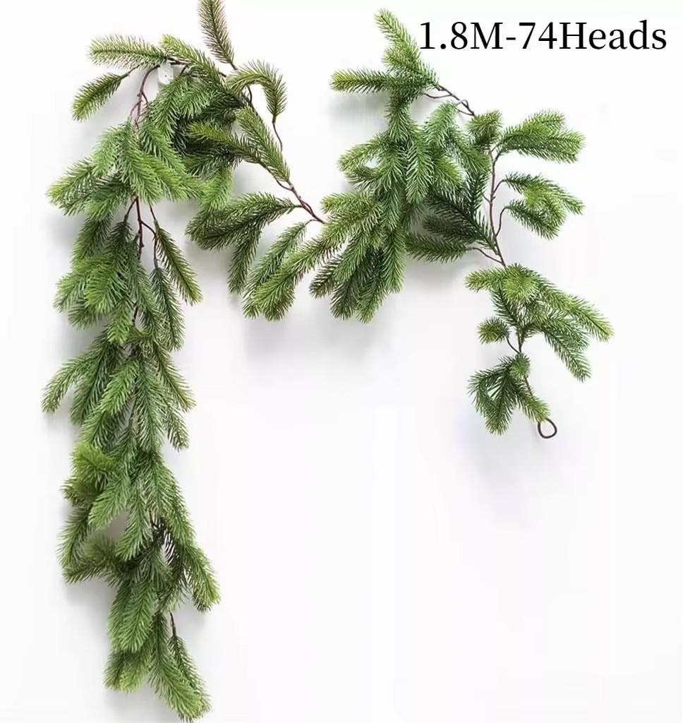 2M Mesh Pine Leaves Artificial Plants Christmas tree decoration Grass vine skewers Outdoor garden Home Wedding Photography props