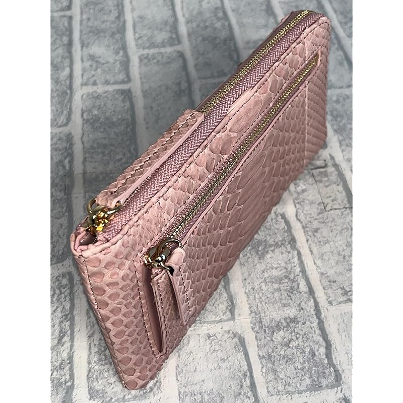 [GUODI] long wallet L-shaped zipper type python genuine leather ladies men's HJ-PY1756 snakeskin snakeskin snakeskin wallet wallet Life unisex unisex