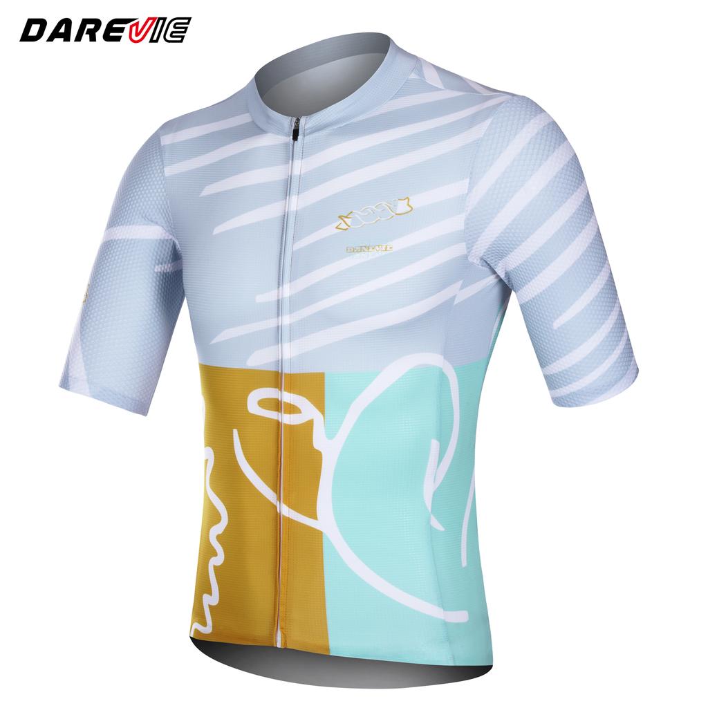 Cycling Jersey Light Soft Anti-Slip Training Level Man Cycling Maillot Moisture-Wicking Quick Dry Men's Cycling Clothing