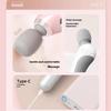 Handheld Massage Gun USB Rechargeable Portable Full Body Massager for Neck Back Legs Waist Muscle Pain Relief Tool