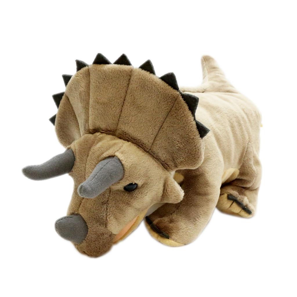 Take-Off Triceratops Hand Puppet, 13.5" H x 4.7" W x 7.7" D, Polyester