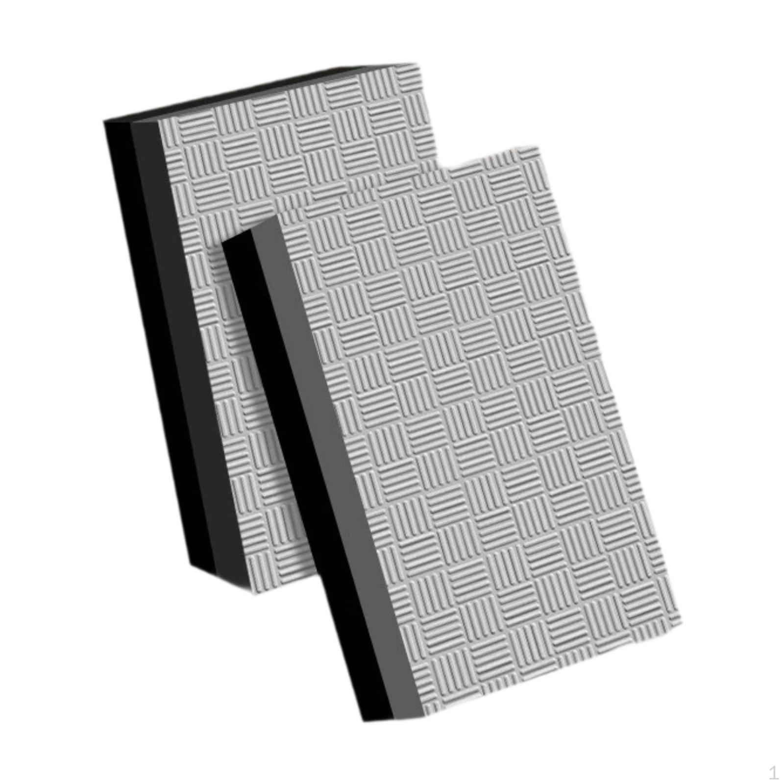 

2Pcs Weight Lifting Drop Pads Floor Protection Reusable Deadlift Cushion Silence Pad Black Gray 50x30x4cm