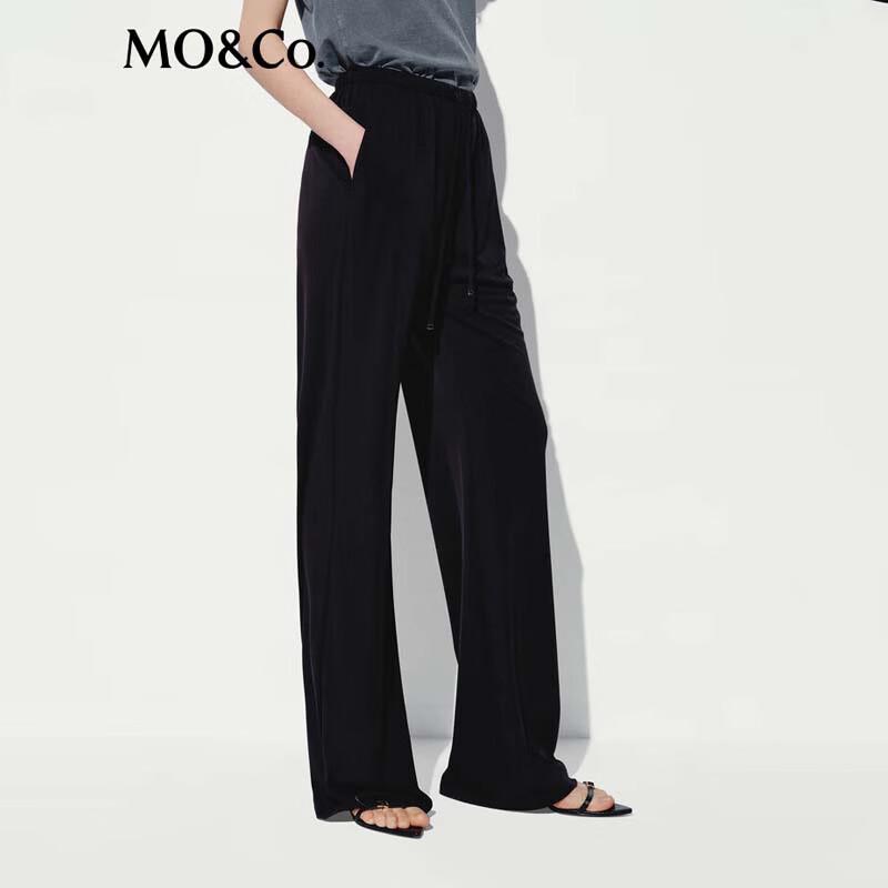 MO&Co. Women's Lightweight Athletic Mid-Low Waist Flared Pants