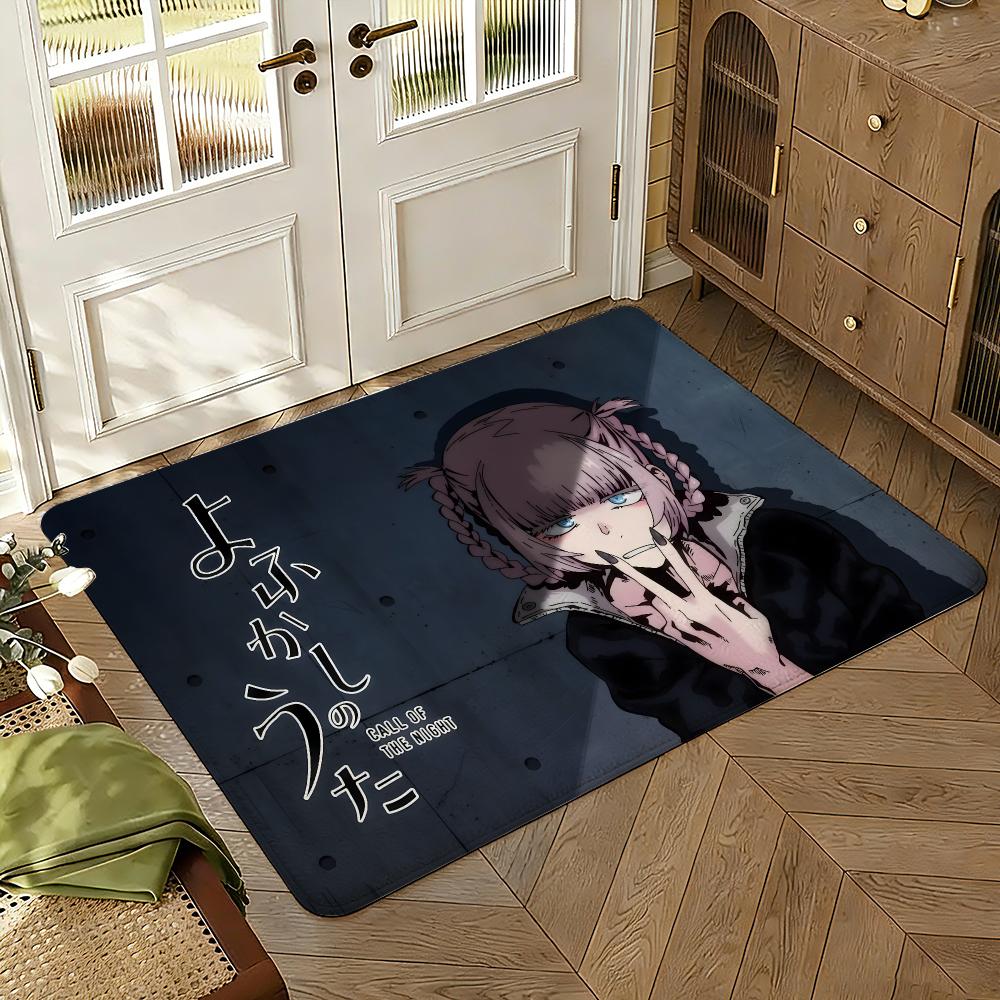 Call of the Night Floor Mat Soft Thickened Absorbent Non-Slip Bedroom Living Room Door Mat Home Decor Flannel Rugs