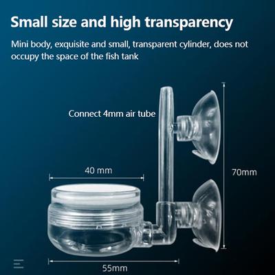 1Pc Aquarium Zerstäuber Transparent Co2 Diffusor Reiniger Fisch Tank Co2 Zerstäuber