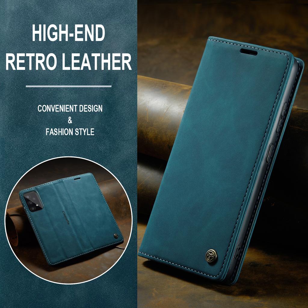 Applicable To Samsung's New S23 Phone Case A53 Anti-drop Phone Leather Case Galaxy A23 Retro Flip Case
