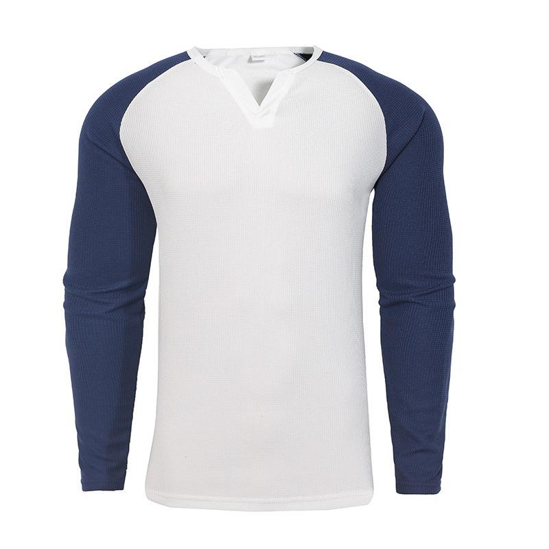 

Новая трендовая спортивная и повседневная уличная однотонная вафельная облегающая футболка с рукавами реглан S белый