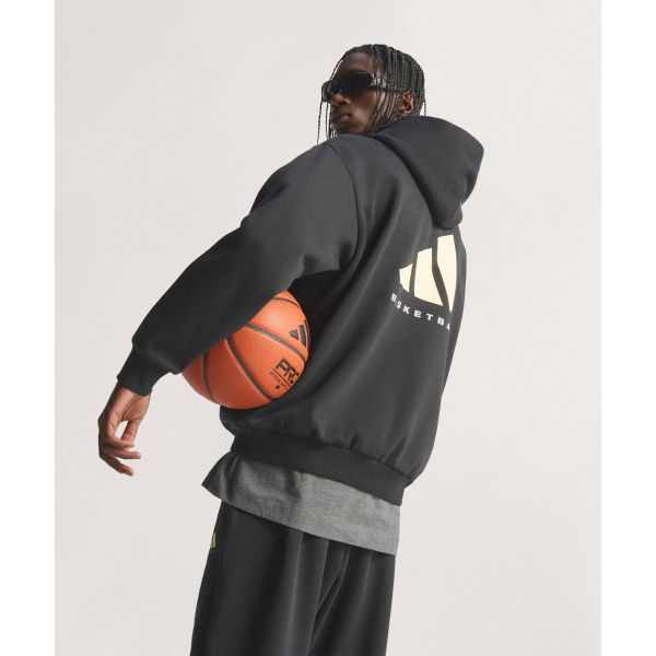 adidas Basketball FW25 Sports Hoodie Long Sleeve Sweatshirt Unisex Hoodies JX5597