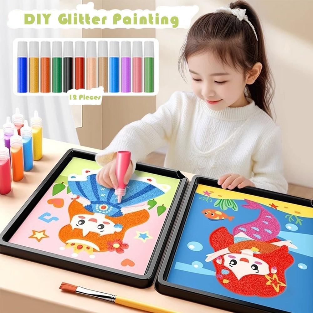 DIY Sand Art Pictures Art Pictures Sand Painting Crafts New Kids Handicrafts