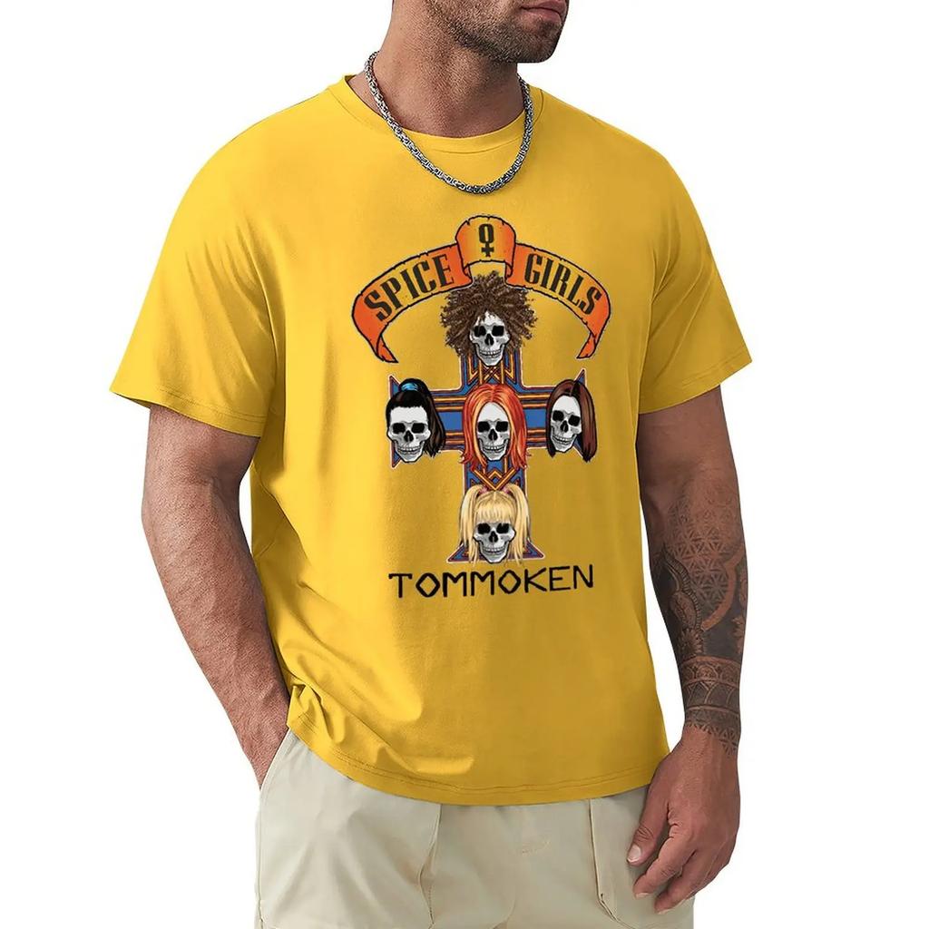 Spice Girls Rock N Roll T Shirt Harajuku Short Sleeve T-shirt 100% Cotton Graphics Tshirt Tops