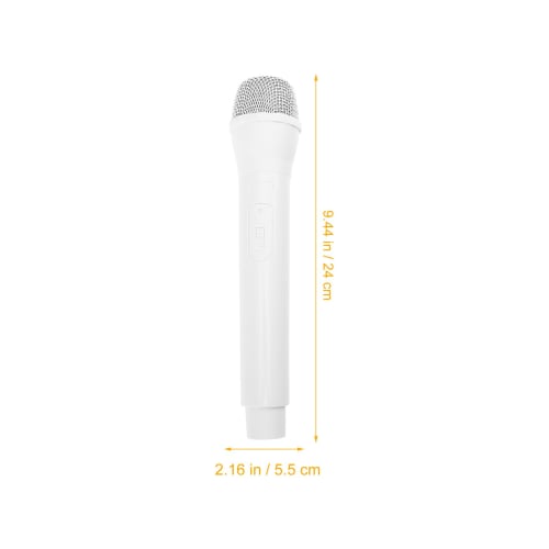 SUPVOX Modèle d'accessoire de microphone, Accessoire de fête blanc, Accessoire de karaoké, Simulation de modèle d'accessoire réaliste
