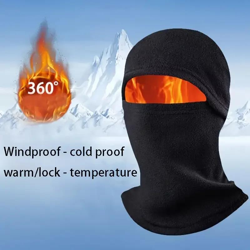 New Cycling Cap Winter Warm Running Scarf Balaclava Fleece Bike Full Face Cover Headwear Climbing Fishing Warm Windproof Hat