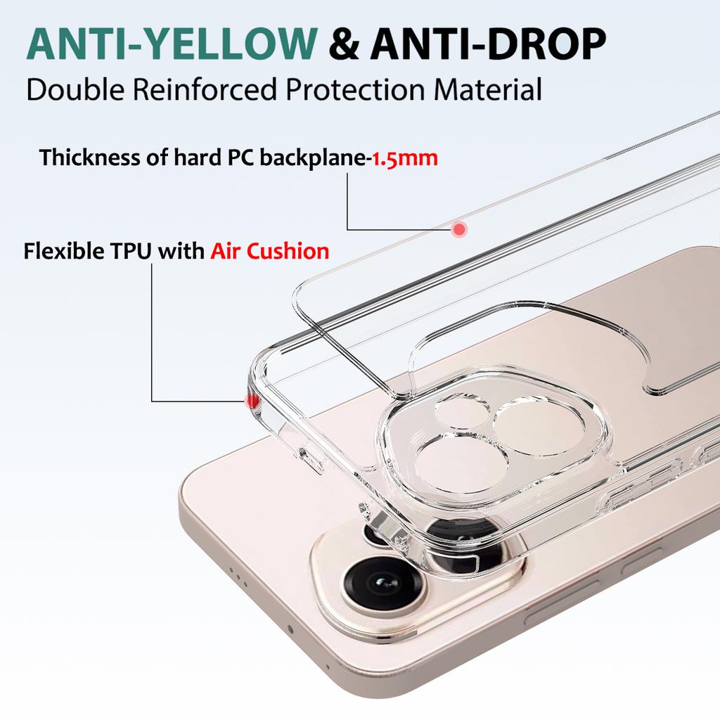 For Honor 400 5G (Global) Clear Phone Case TPU+Acrylic Shockproof Phone Back Cover