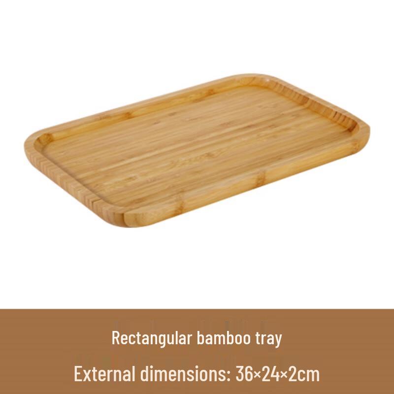 Прямоугольный бамбуковый поднос для чая