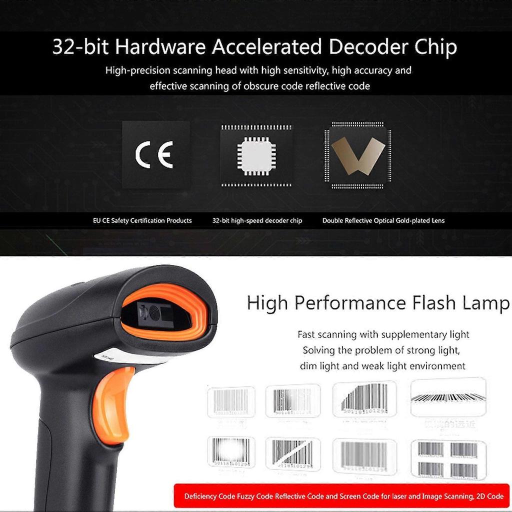 High quality  U11-WC 1D wireless scanner 2.4G wireless scanner barcode scanner