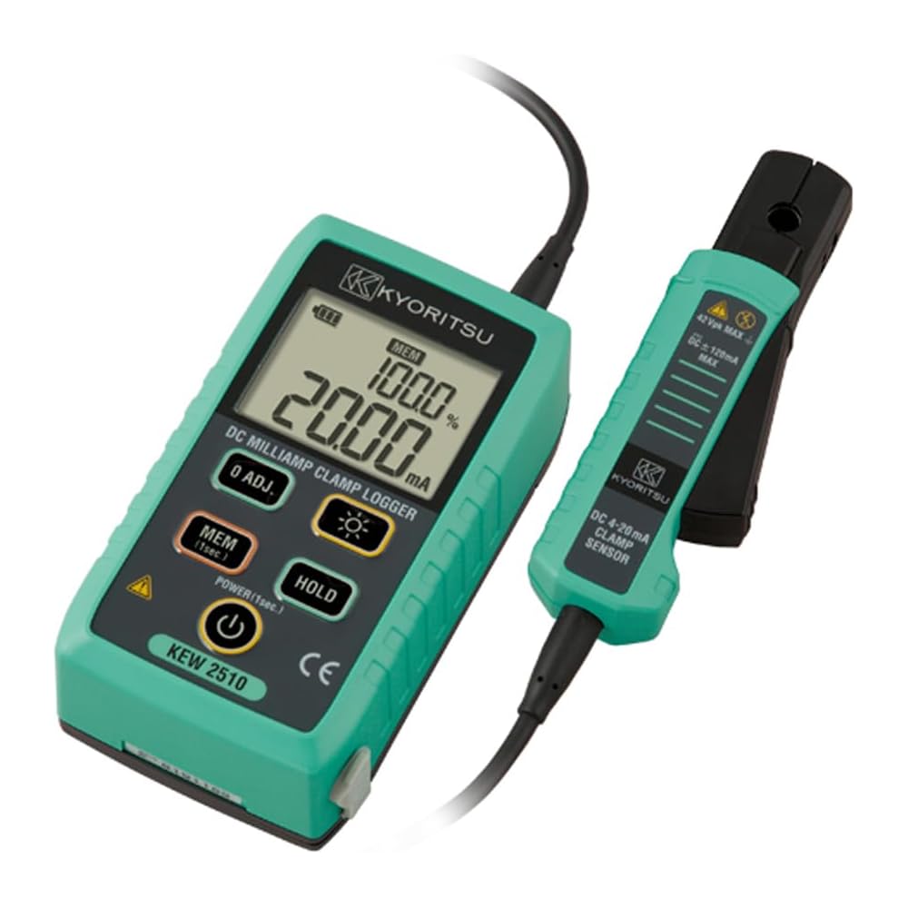 Kyoritsu DC Milliamp Clamp Meter KEW 2510, Compact Design, High Accuracy, Easy-to-Read Display