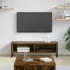 TV Cabinet Smoke Oak 100 x 36.5 x 30.5 cm Particleboard