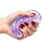 Yousheng 1/4Pcs Clear Glitter Dumpling Squeeze Toy, Soft Steamed Bun Stress Relief Toy, Hand Exercise Relaxation Tool for Kids Adults