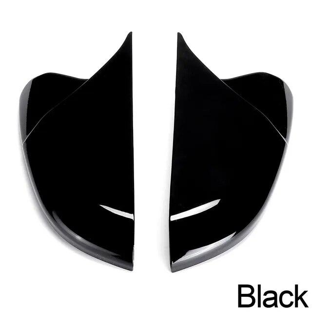 For Honda For Civic 2016- Rear View Mirror Cover Mirror Cover Horn Shape ABS Gloss Black Side Mirror Cover Rearview Caps