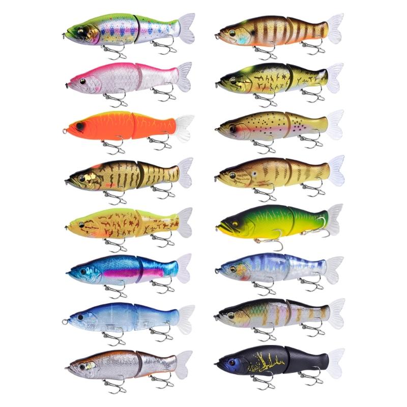 Swimming Lures Multi Jointed Swimbait with Treble Hook 32g 135mm Fishing Lure Artificial Hard Baits