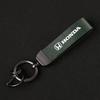 High-Grade Leather Zinc Alloy Car Vintage Leather Keychain For Honda Civic XR-V CR-Z CRV HRV City Accord Legend Jazz RR VTi Fit XK6