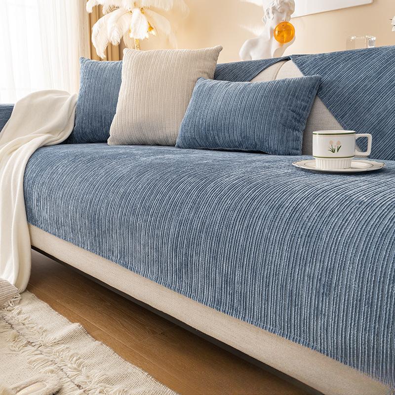Sofa Cushion Light Luxury Modern Anti-Scratching High-End Four Seasons Universal Non-Slip Sofa Cover Towel Simple Seat Cushion Cloth