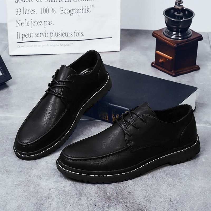 Elegantes Classic Oxford Shoes Hot Sale Men Leather Casual Shoes Soft Sole Lace-up Man Formal Dress Footwear Lightweight Loafers