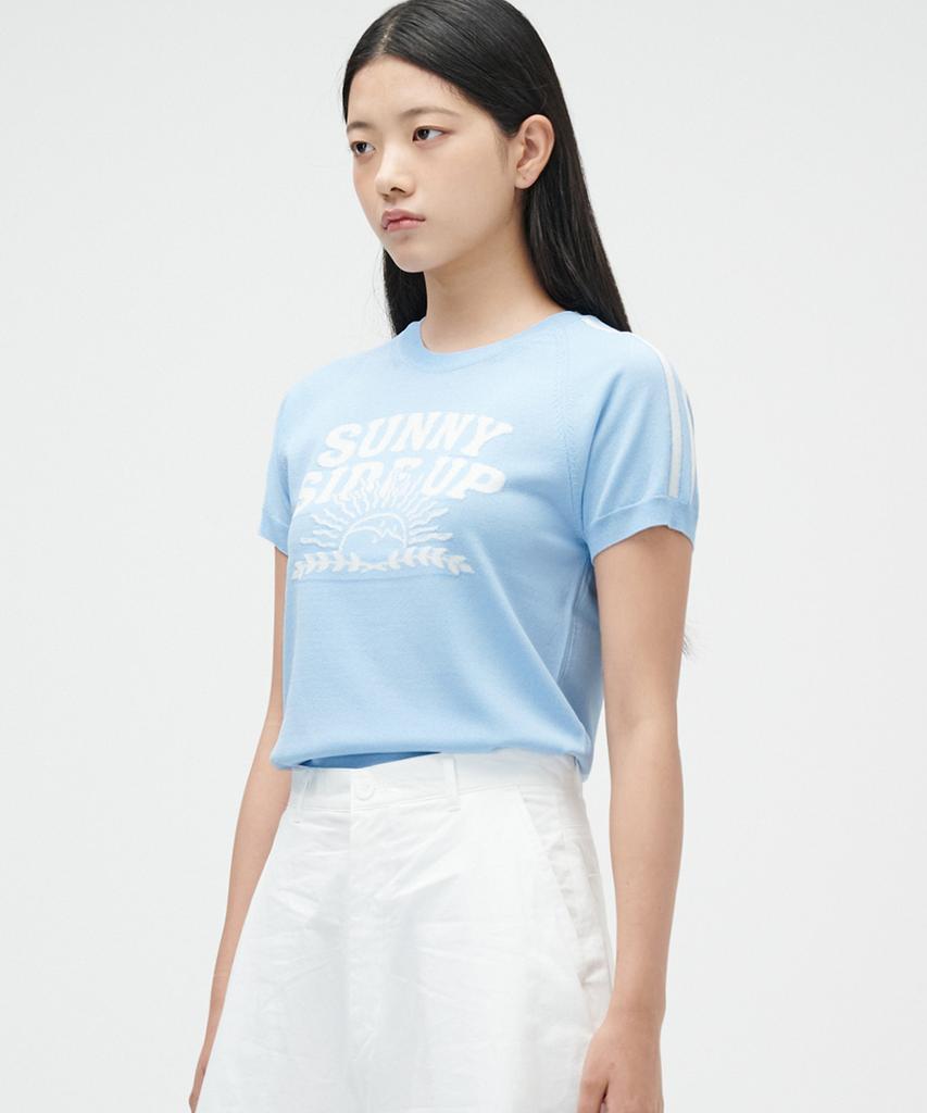 TAKEASY (Women'S) Line Half Knit (Sky Blue)