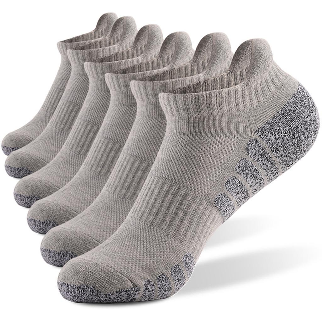 6 Paar Sport Mesh Bootssocken Herbst Winter Verdickte Frotteesohle Rutschfest Atmungsaktiv Laufsocken Outdoor Fitness Knöchelsocke
