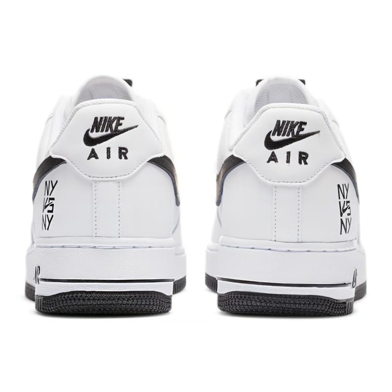 Nike Air Force 1 Low Ny Vs. Ny White Black 2020 Sneakers CW7297-100